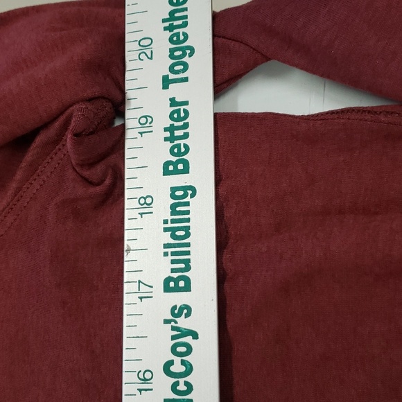 Velocity burgundy long sleeve active wear shirt.size small - Picture 7 of 9